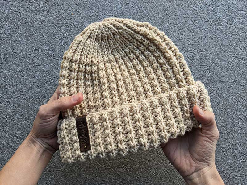 crochet flat unisex hat pattern