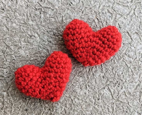 crochet 3-d heart pattern