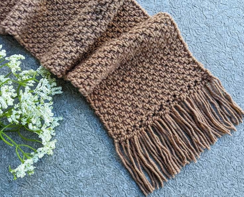 easy crochet men's scarf pattern