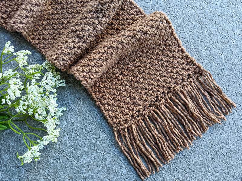 easy crochet men's scarf pattern