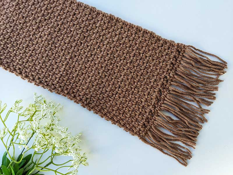 easy crochet scarf for men