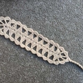 triangular lace crochet bookmark