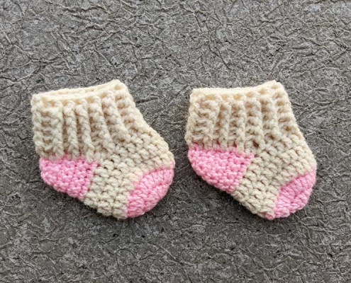 crochet tiny toes preemie baby socks pattern