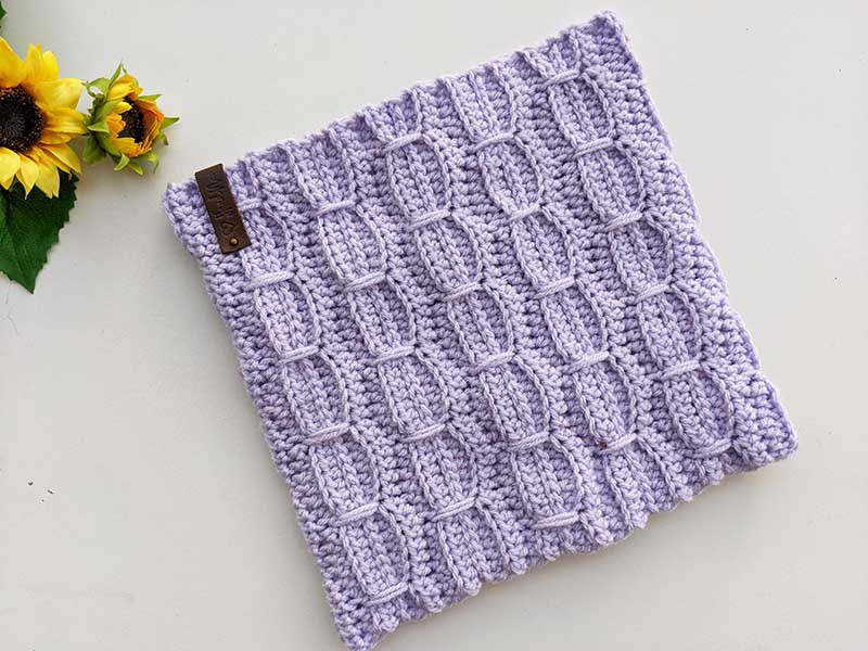 crochet wavy stitch cowl