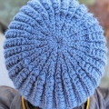 crown's look of the crochet nomad beanie