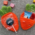 crochet carrot pockets for treats