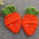 crochet carrot treat pocket pattern