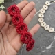 crochet delicate lace bracelet pattern