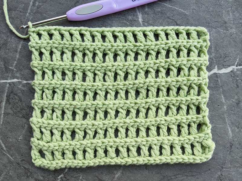 crochet nautical lace stitch