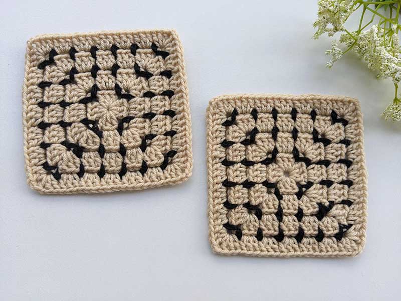 crochet pillow granny square pattern