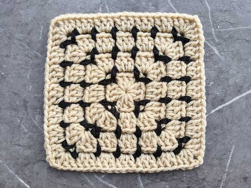 crochet pillow granny square