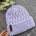 crochet ripple hat for women