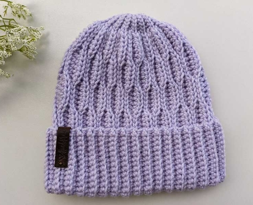 crochet ripple hat pattern
