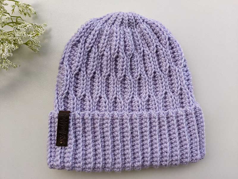 crochet ripple hat pattern