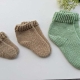 crochet family socks set of 3 sizes - baby, kids, and adult