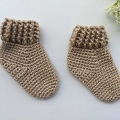 crochet newborn baby size socks