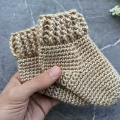 crochet newborn baby socks pattern