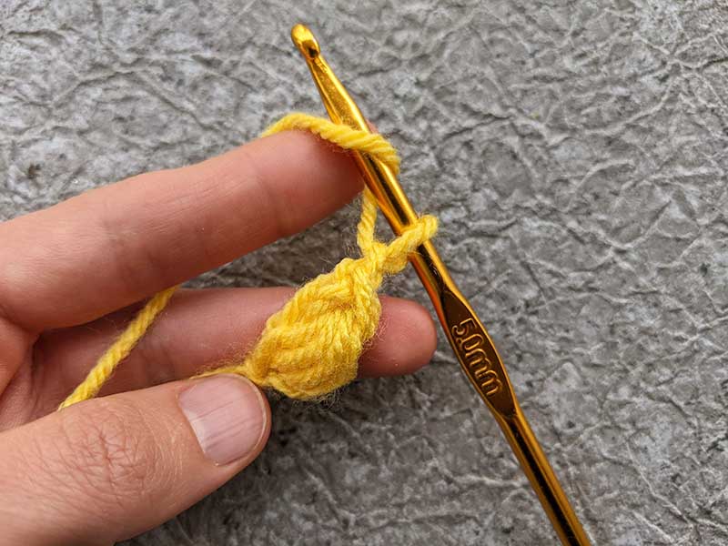 crochet jasmine stitch - step 12