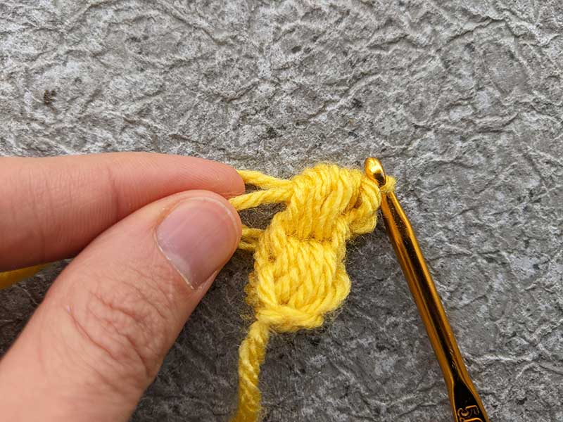 crochet jasmine stitch - step 16