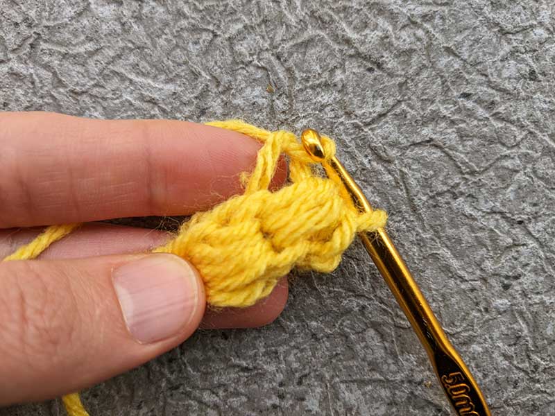 crochet jasmine stitch - step 17