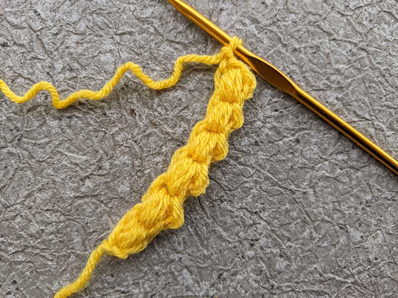 crochet jasmine stitch - step 19