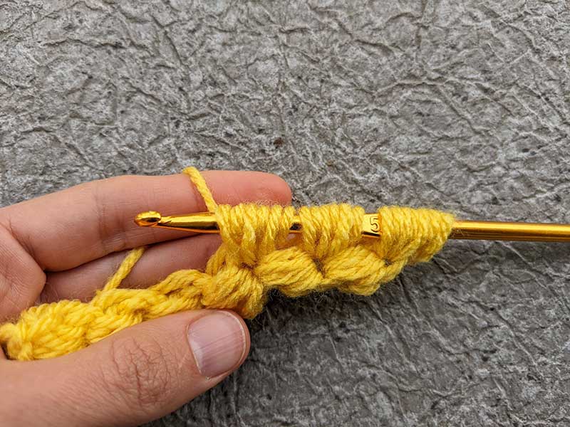 crochet jasmine stitch - step 22