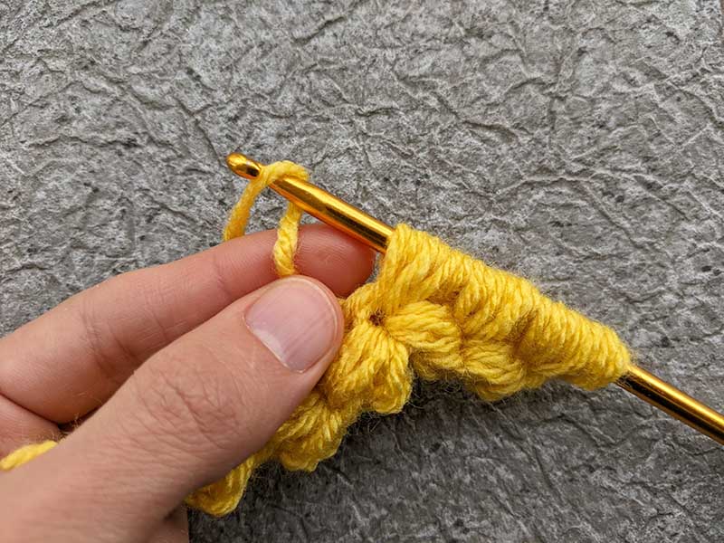 crochet jasmine stitch - step 23