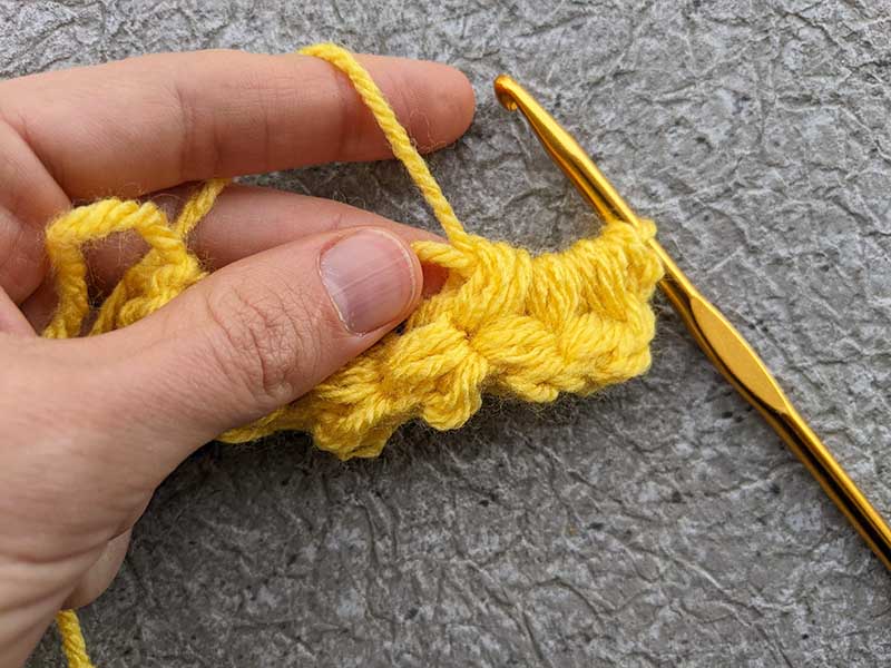 crochet jasmine stitch - step 24
