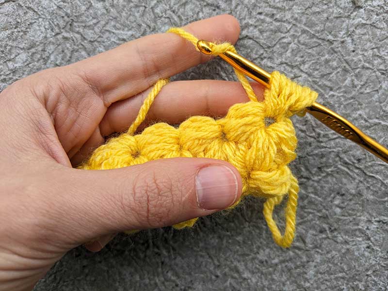 crochet jasmine stitch - step 30