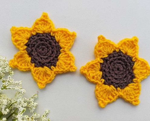 crochet sunflower head pattern