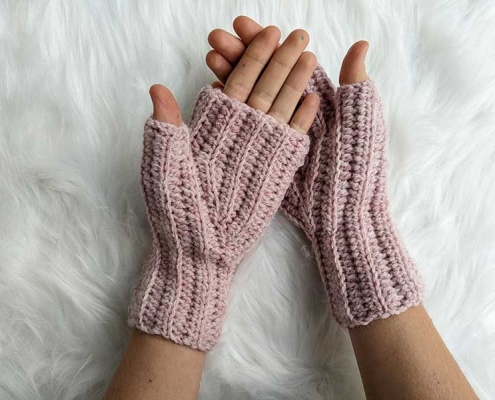 crochet wrist warmers pattern