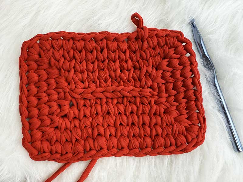 crochet basket - round 5