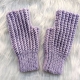 crochet ribbed fingerless gloves pattern