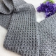 crochet men's one row scarf pattern