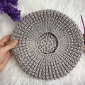 crochet classic beret - bottom side view