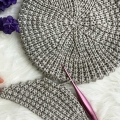 crochet classic beret made out of sections