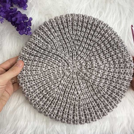 crochet classic beret pattern