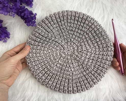 crochet classic beret pattern