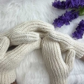 crochet flat couple-style ribbed mittens - photo 1