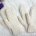 crochet flat couple-style ribbed mittens - a male and a female pair